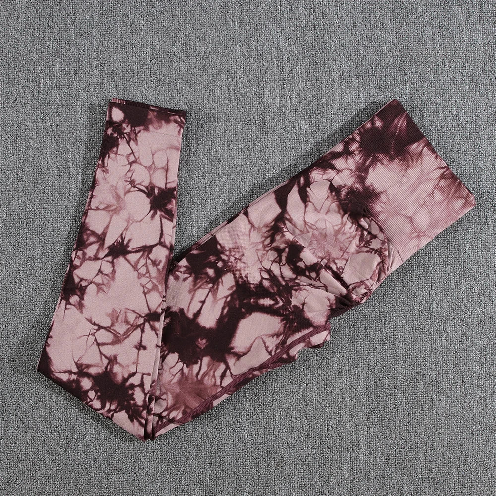 Women Seamless Tie Dye Push