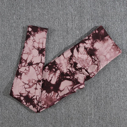 Women Seamless Tie Dye Push