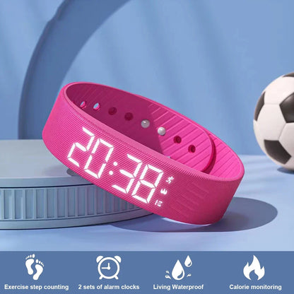 Smart Bracelet LED Digital Waterproof Pedometer