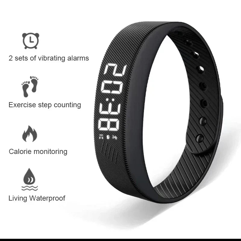 Smart Bracelet LED Digital Waterproof Pedometer