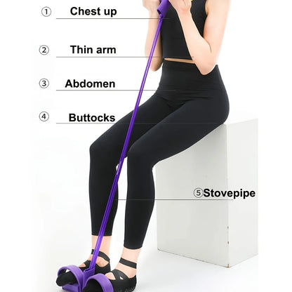 Pedal Pulling Slimmer Rope Sit-