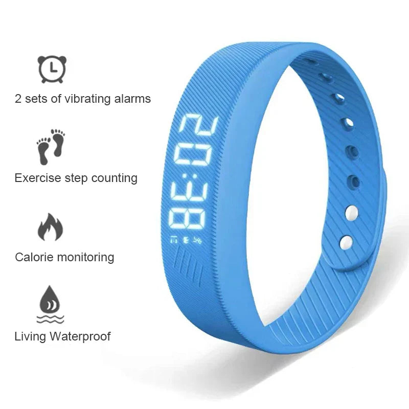 Smart Bracelet LED Digital Waterproof Pedometer