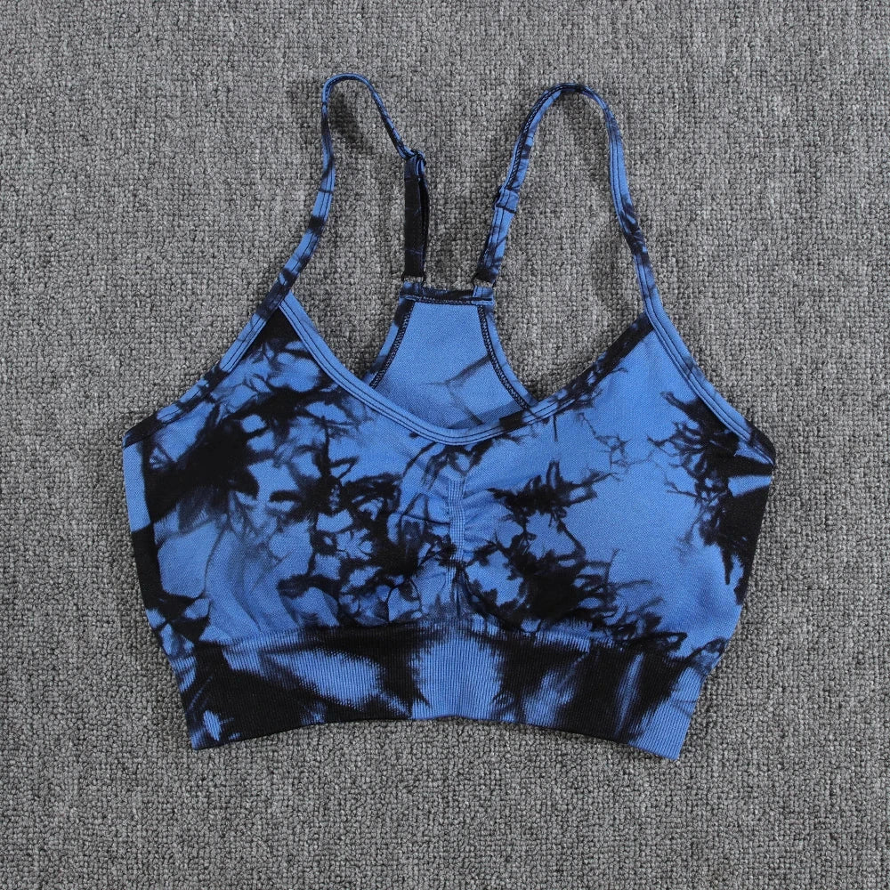 Women Seamless Tie Dye Push