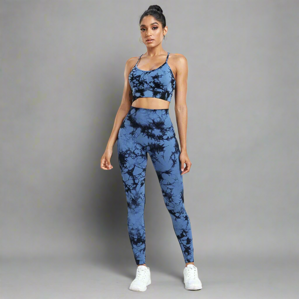 Women Seamless Tie Dye Push