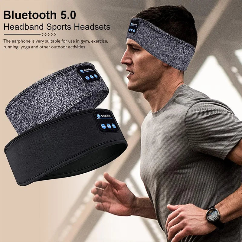 Wireless Bluetooth Sports Headband Eye Mask Earphones