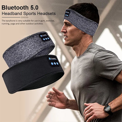 Wireless Bluetooth Sports Headband Eye Mask Earphones