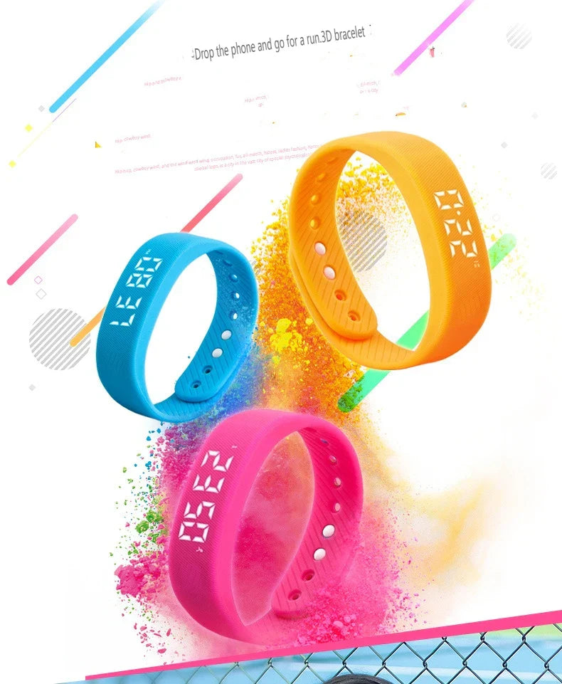 Smart Bracelet LED Digital Waterproof Pedometer